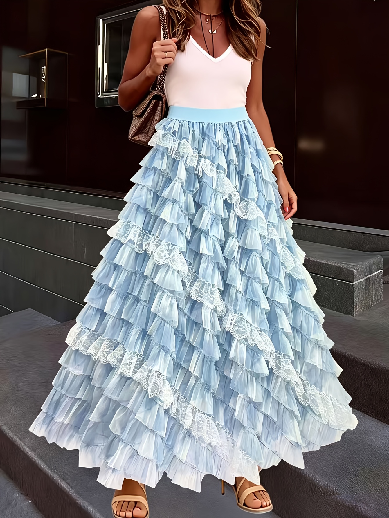 baby blue dress sold on Temu United States