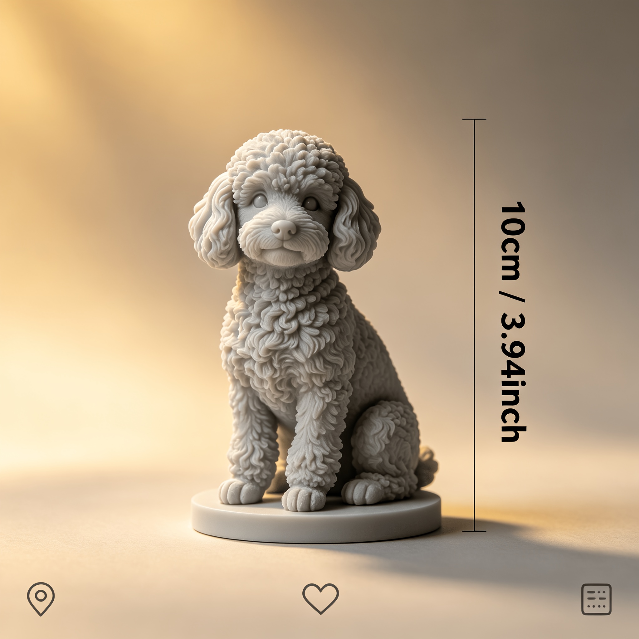 TEMU Pet Sculpture, Bust And Model Custom Pet Souvenir 1:6 Scale 10cm Personalized Sculpture, Pet Photo 1:1 Copy, Home Decoration Desktop Display