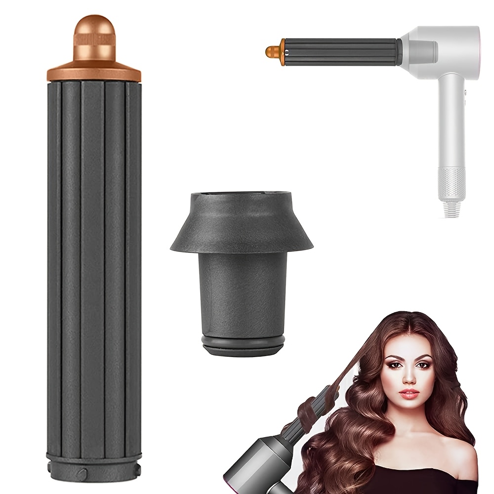 TEMU 2 Curling Iron Long Hair For Sets, 2-in-1 For Hair Dryer Accessories, Suitable For Hair Dryers, 40mm Long Hair For Long Hair Accessories