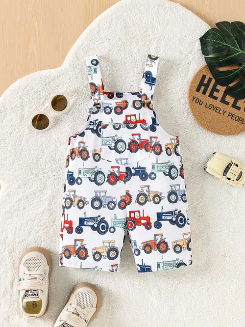 Newborn Baby Boy Clothes 2-Pack - Long Sleeve Rompers With Matching Hats