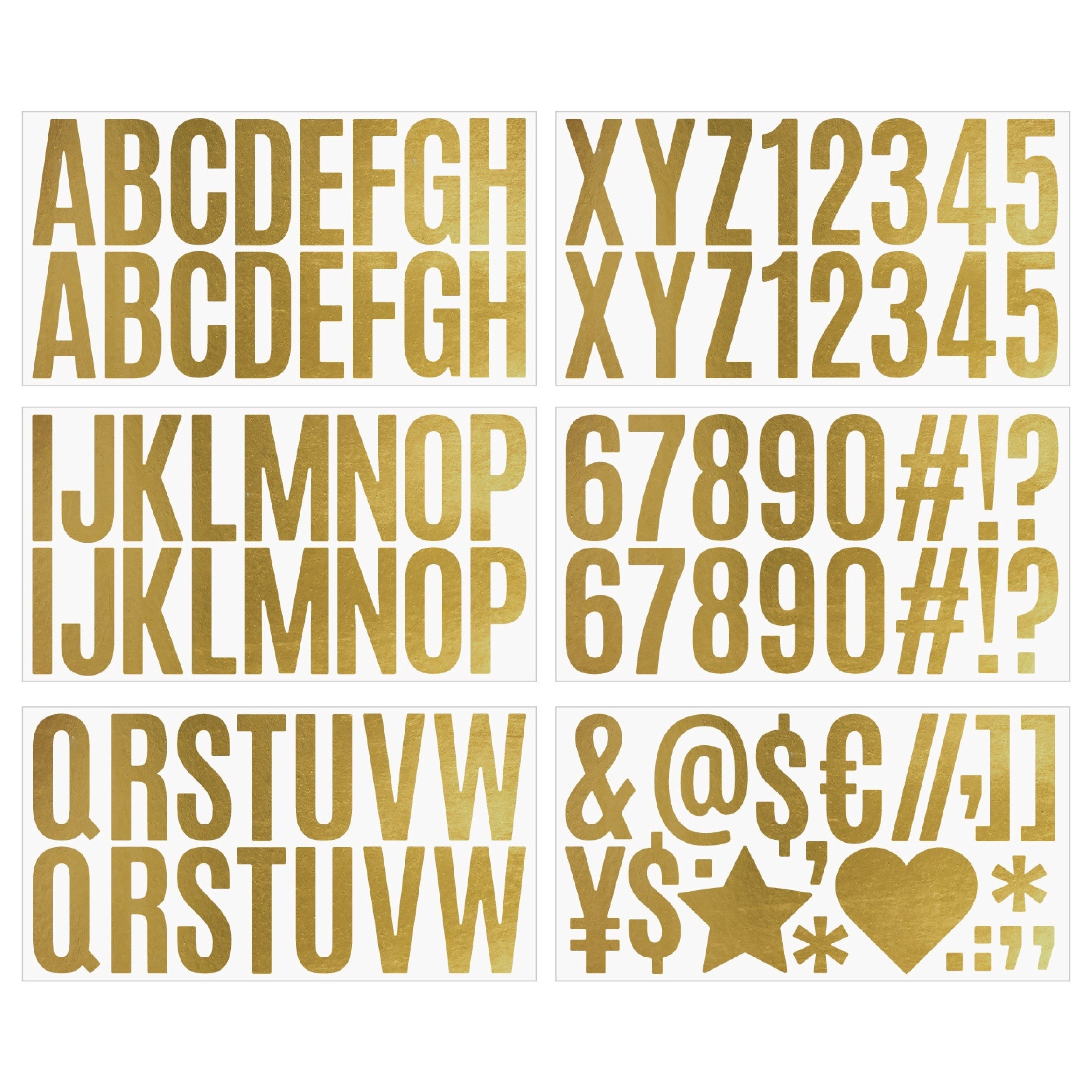 Image of 6pcs Of 2.5-inch Large Letter, Number, And Symbol Stickers, Diy , Mailbox, Classroom, Party Decoration, And Word Assembly Stickers