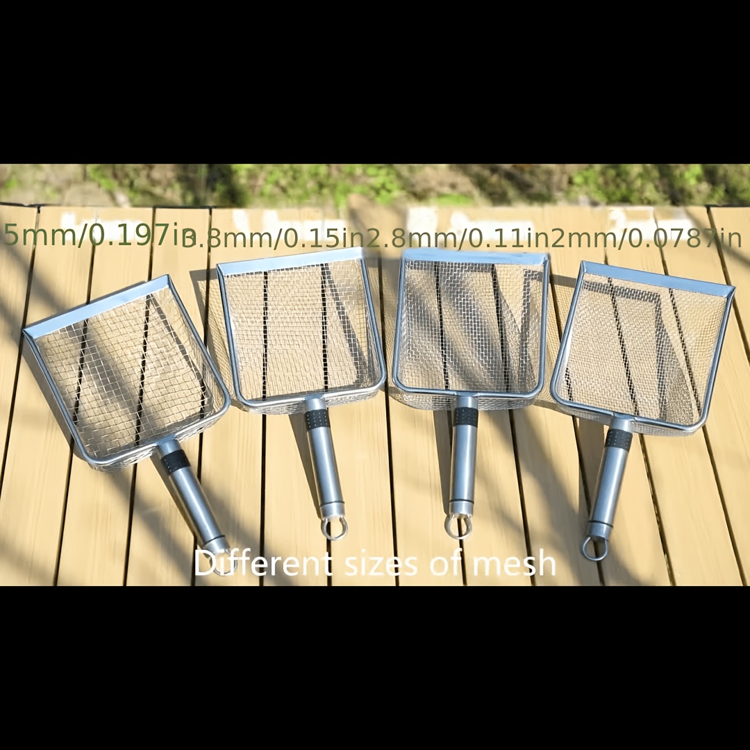 TEMU 4-pack Garden Soil Sieve Set With 2mm 2.8mm 3.8mm 5mm Mesh Screens, Garden Sifter For Sifting Soil, Sand, Stones, Dirt And Compost, Works As Cat