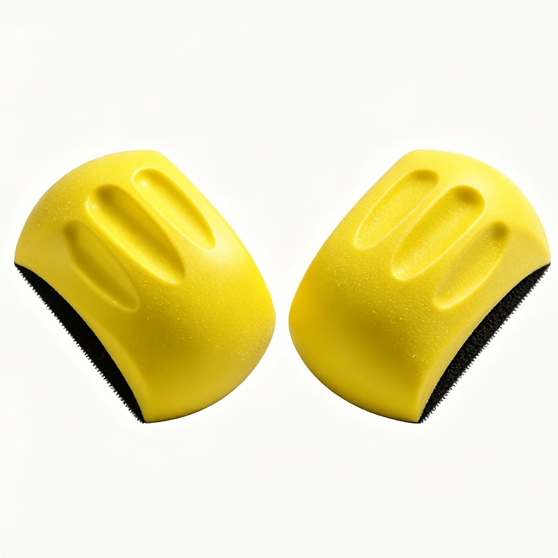 TEMU Bloc de ponçage de souris de 5 pouces avec dos à - Ponceuse à main ergonomique durable en PU, adaptée au travail , à la réparation automobile et
