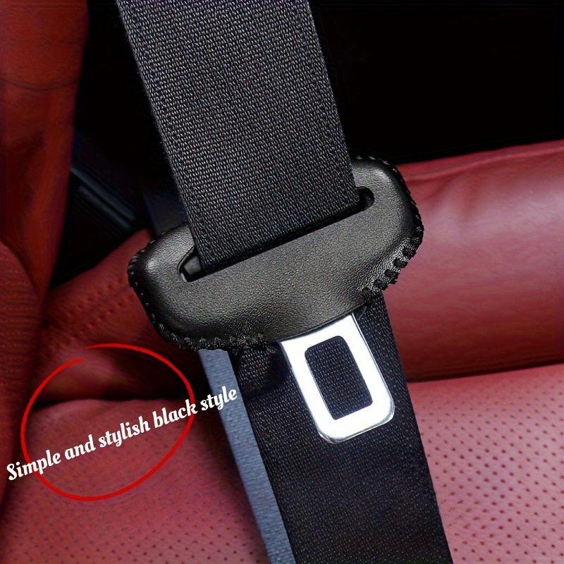 conjunto de 5 peças de fivela de cinto de segurança para interiores de carro, com resistência a arranhões, resistência ao  ,   silenciosa   elegante, adequado para vários modelos de carro.