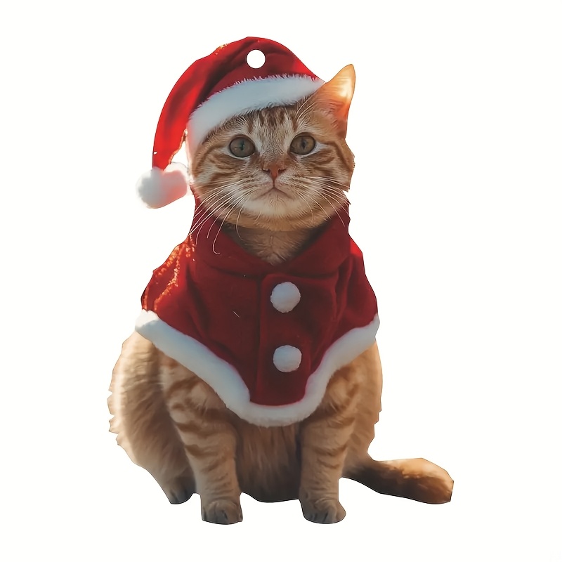 

Christmas Cat , Hanging Decoration, Hat, For , , , &