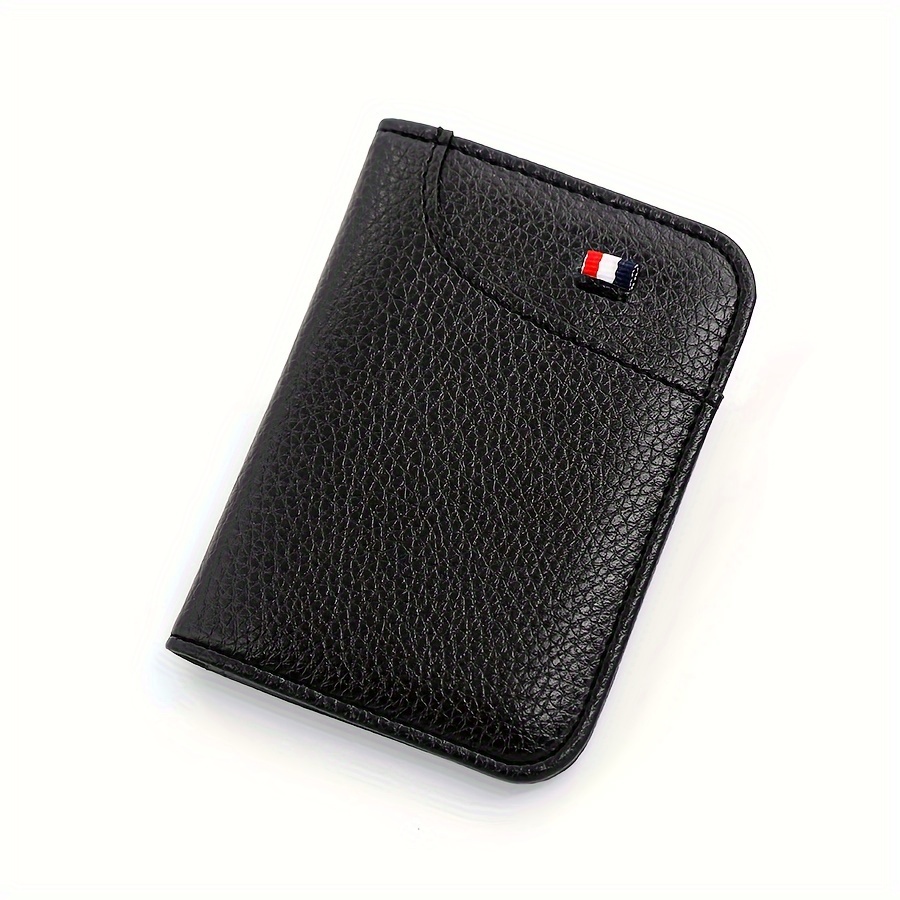 TEMU Portable - , Large Thin , Pu , , Non-knitted, No For Credit Cards And Id