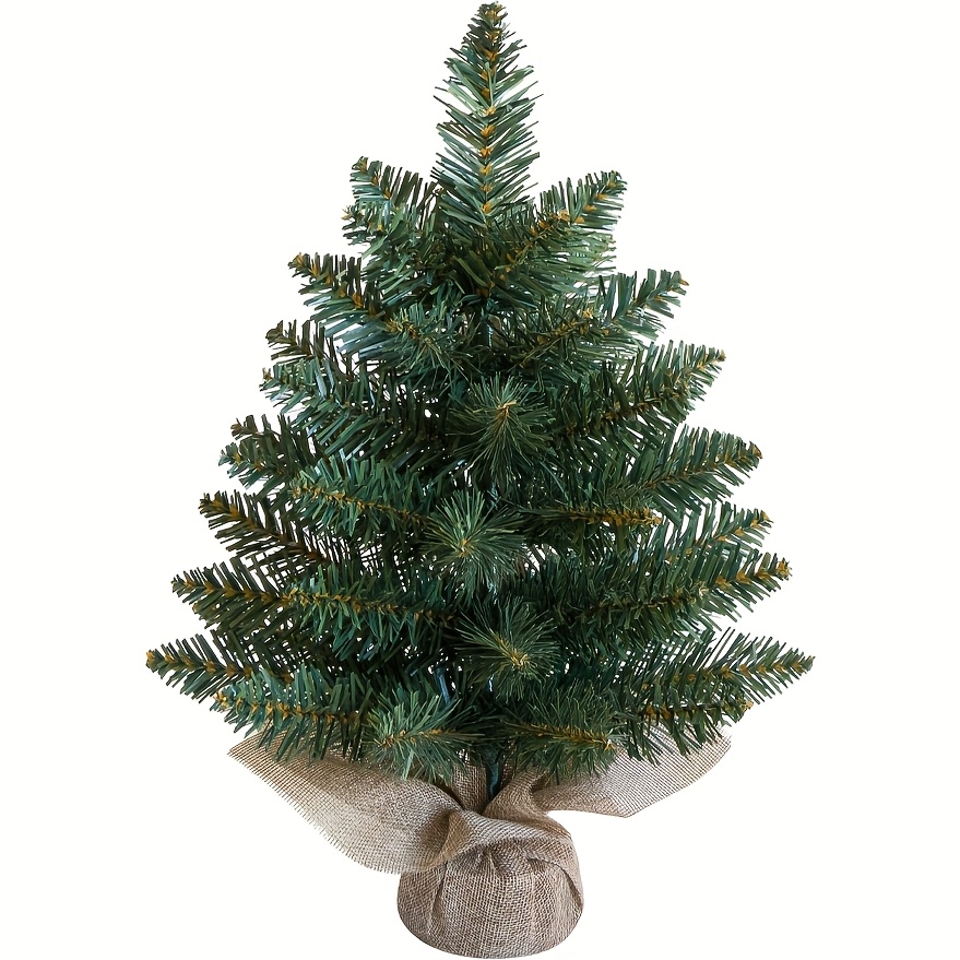 Temu 1 Db PréMium Mini MűKaráCsonyfa 45/60Cm - ValóSáGhű ÖRöKzöLd MegjelenéS Teljes Pvc ZöLd ÁGvéGekkel, TartóS MűAnyag Szerkezet LakberendezéShez,-image