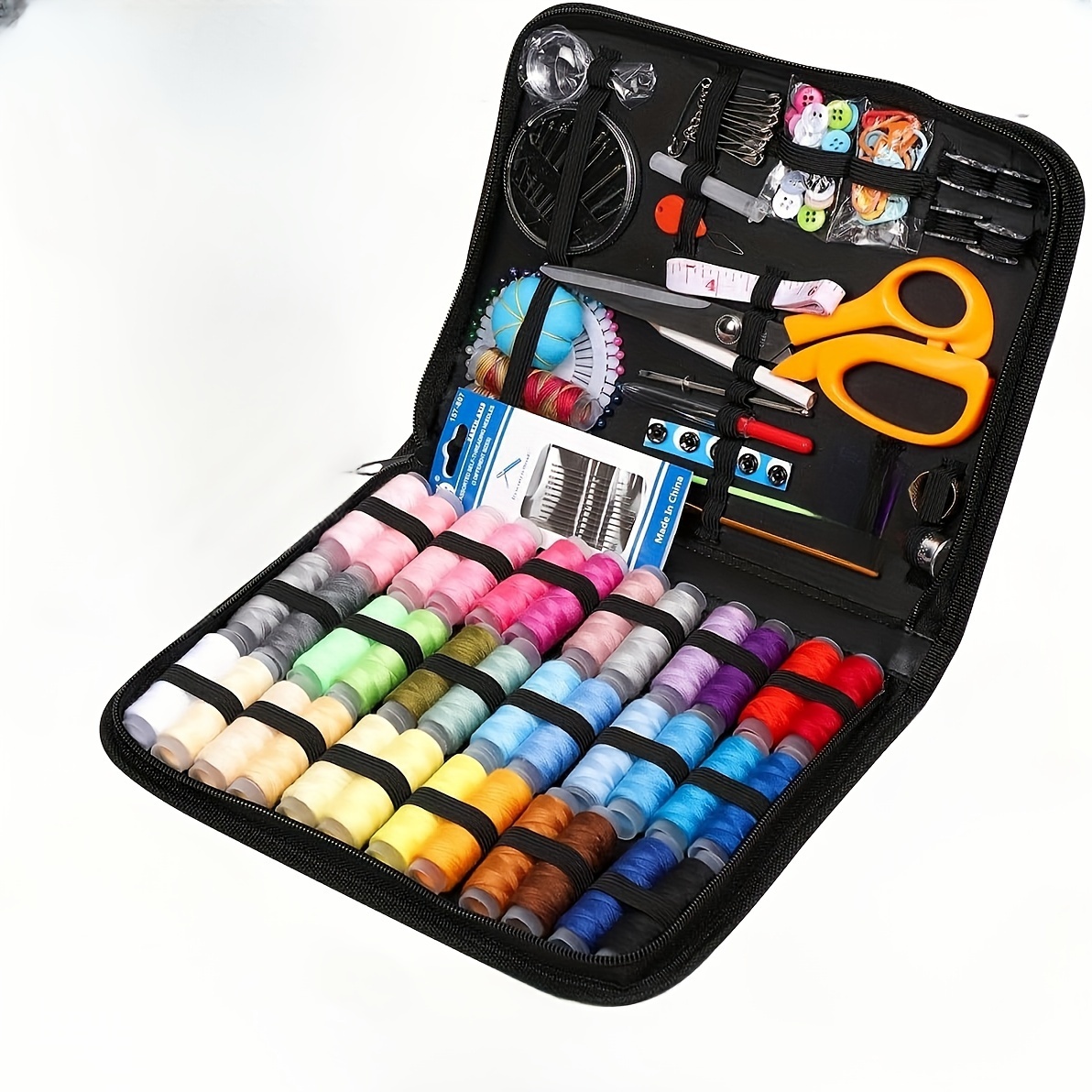 TEMU 205pièces Kit de Couture À Domicile Ultime - Outil de Couture Complet Et Kits de Réparation Pour Petites Réparations, Urgences Et Voyages - 24
