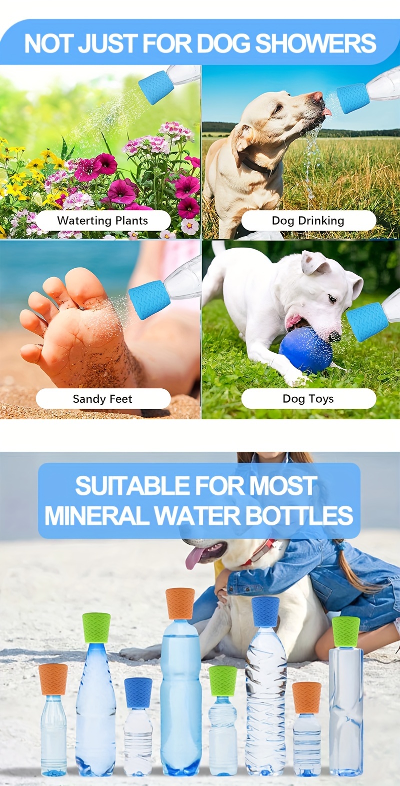 innovative silicone pet shower head portable pet cleaning shower nozzle multifunctional dog bathing and outdoor drinking accessory silicone shower head dog shower spray head silicone pet shower head outdoor pet cleaning supplies Product details 5