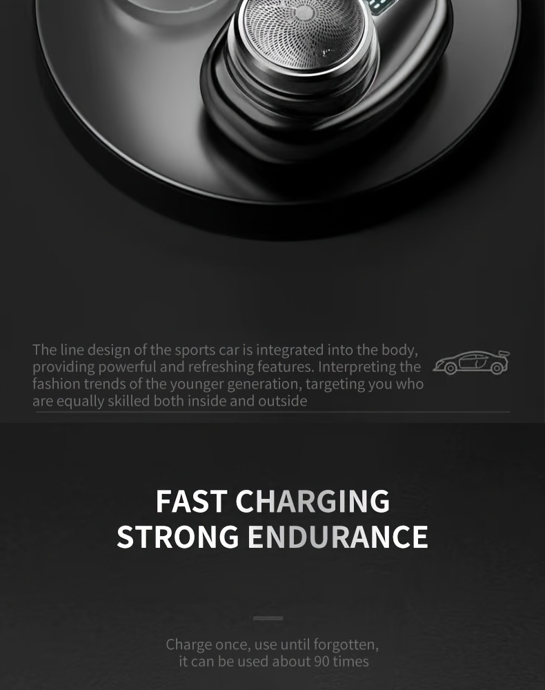 mini electric shaver 2025   version   use with lcd screen mens mini electric shaver portable travel electric shaver suitable for home car travel 1pc Product details 3