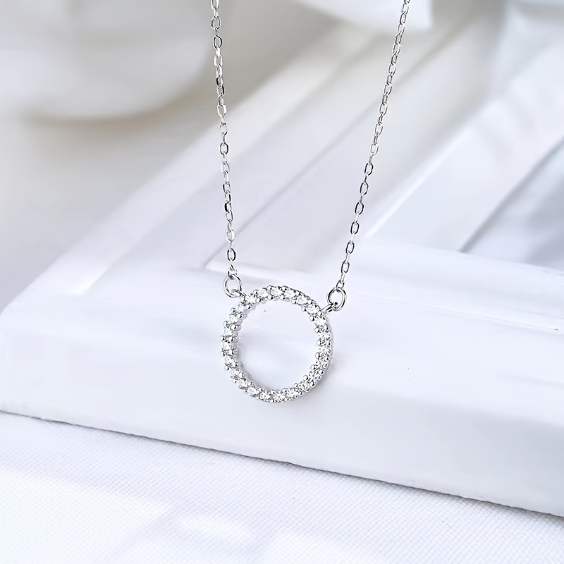 Women's Bohemian Minimalist Circle Pendant Necklace
