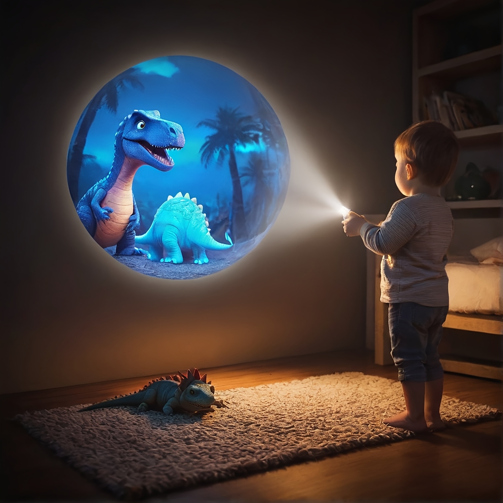 Educational Projection Toy with 6 Cards Featuring 48 Patterns