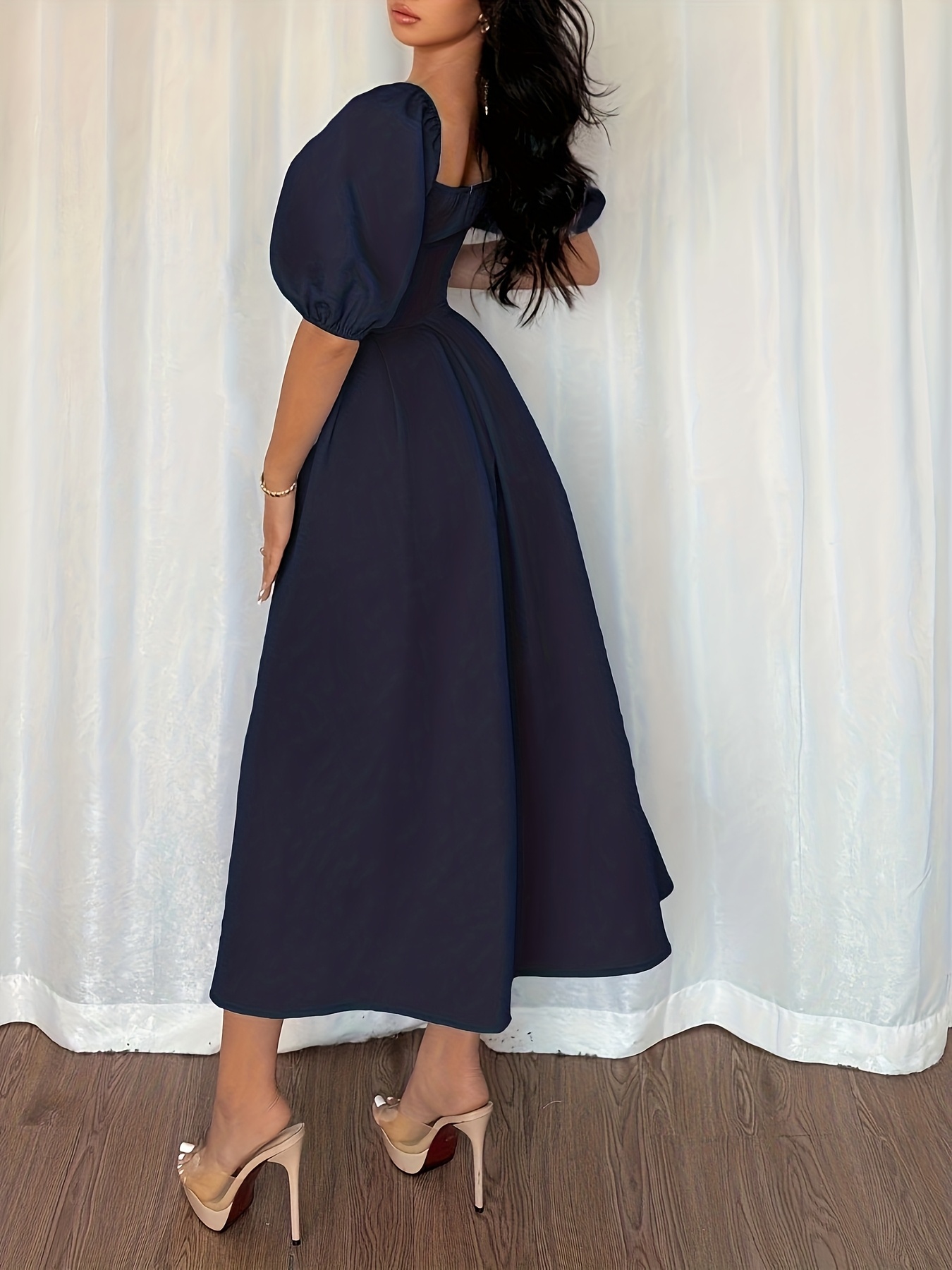 sachin and babi light blue dress Plaid Dress for December — Hello Adams Family main image 1