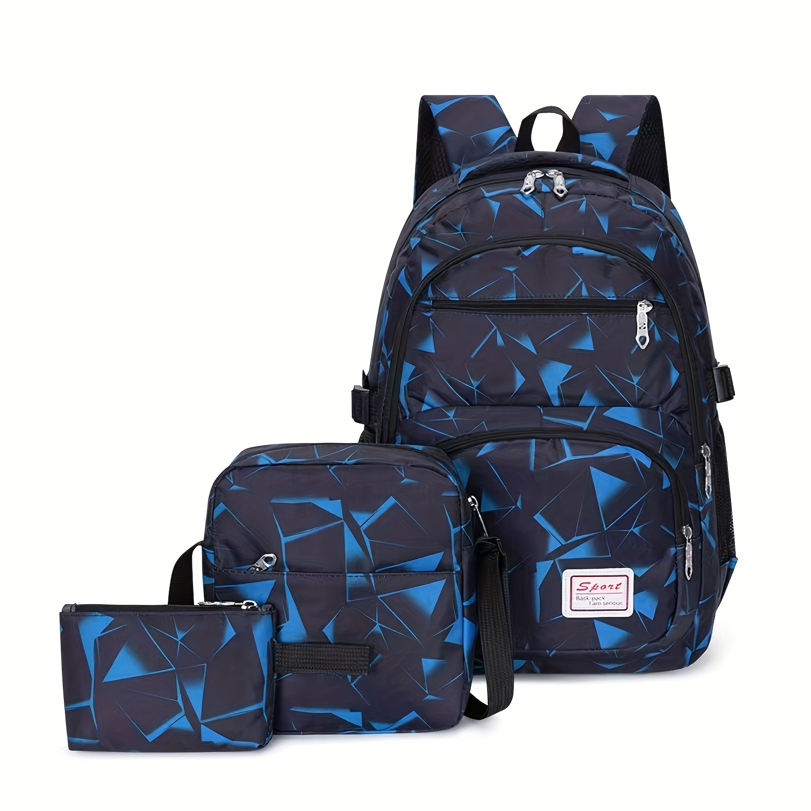 Ladies' Fashion Backpack 3pcs Fashion Multi Functional Simple Large Capacity Backpack Commuter Classic 3pcs Set Backpack