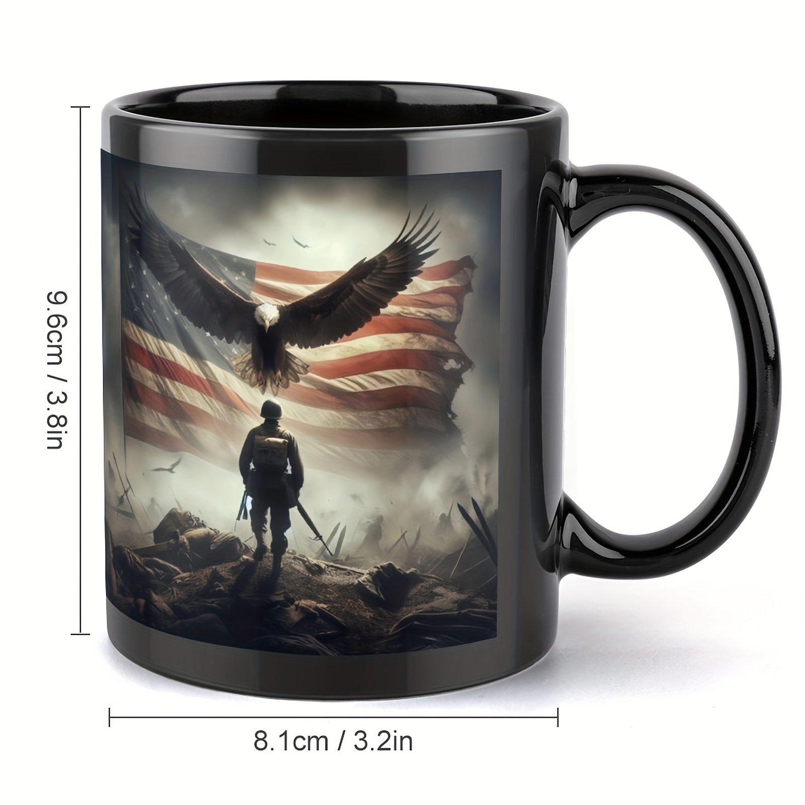11oz ceramic mug with patriotic military   design ideal gift for   servicemembers patriotic coffee enthusiasts 1