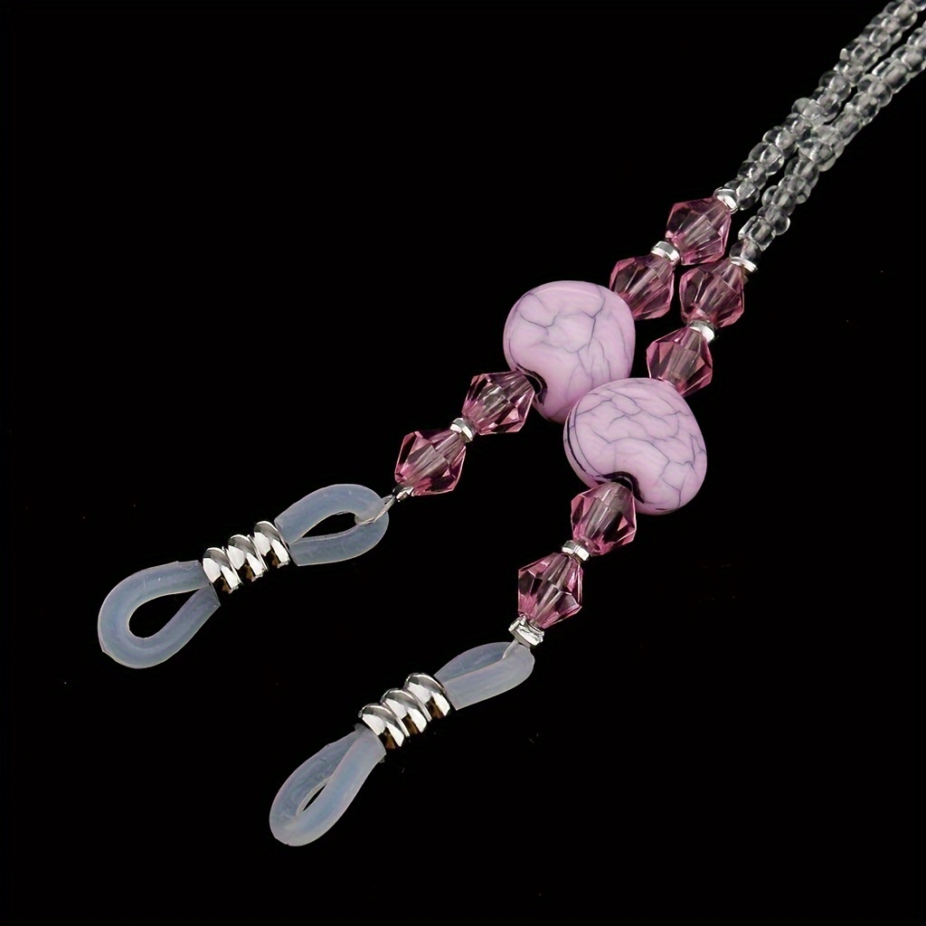 1pc reading eyeglass cord holder beaded fashion glasses Temu
