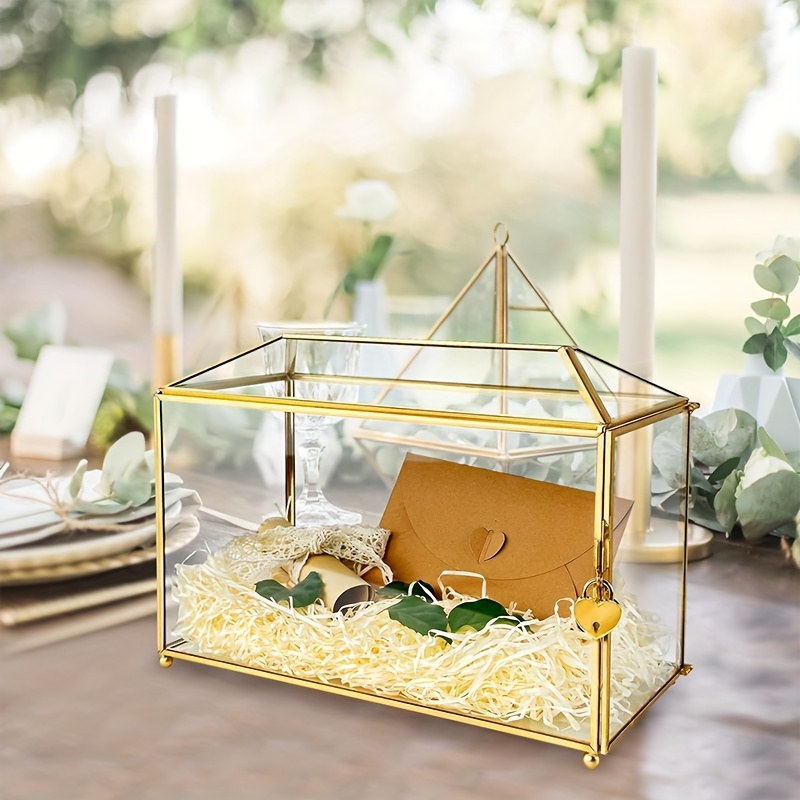 

1pc Frame Lockable Box 10.2" For , Bridal , , Housewarming, - Multipurpose Rectangular Non-waterproof Display Case Lid