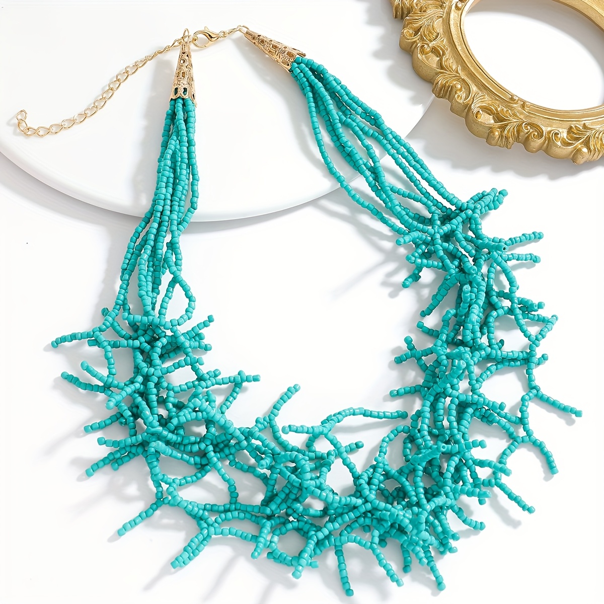 Bohemian Handmade Irregular Design Chain Necklace