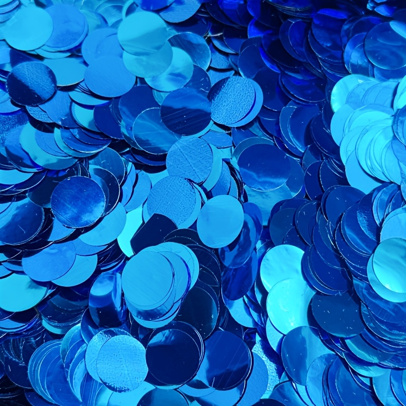 TEMU 2050 piezas de Circular Azul - Relucientes de PVC Adecuadas para Relleno de Globos, Decoraciones de , , Navidad, Manualidades DIY - Esferas
