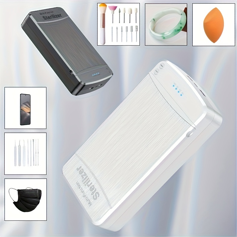 

Uv Disinfection Box, Available In Black And White With Aesthetic Value, Disinfect Nail Tools, Watches, And Jewelry, The New Generation Of Nail Tool Disinfection Box