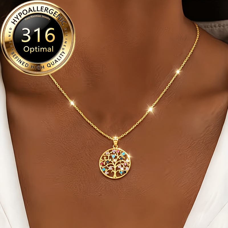 Tree of Life Pendant Necklace, Bohemian Style