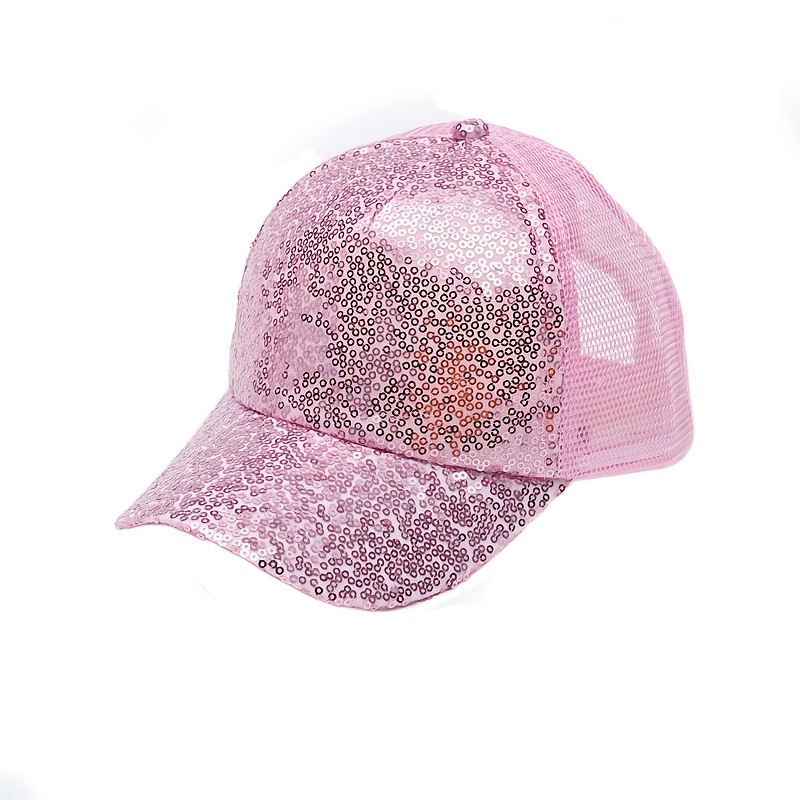 1pc Girls' Hats Spring/summer Cute Sequins 's Outdoor Breathable Sun Hats Shade Baseball Caps