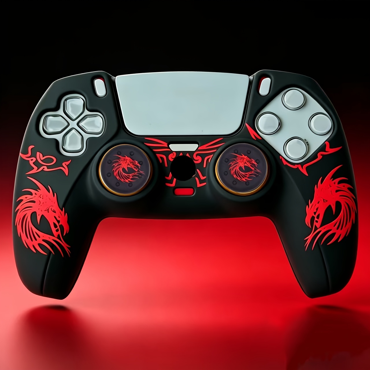 3pcs Dragon-Style Controller Protective Covers