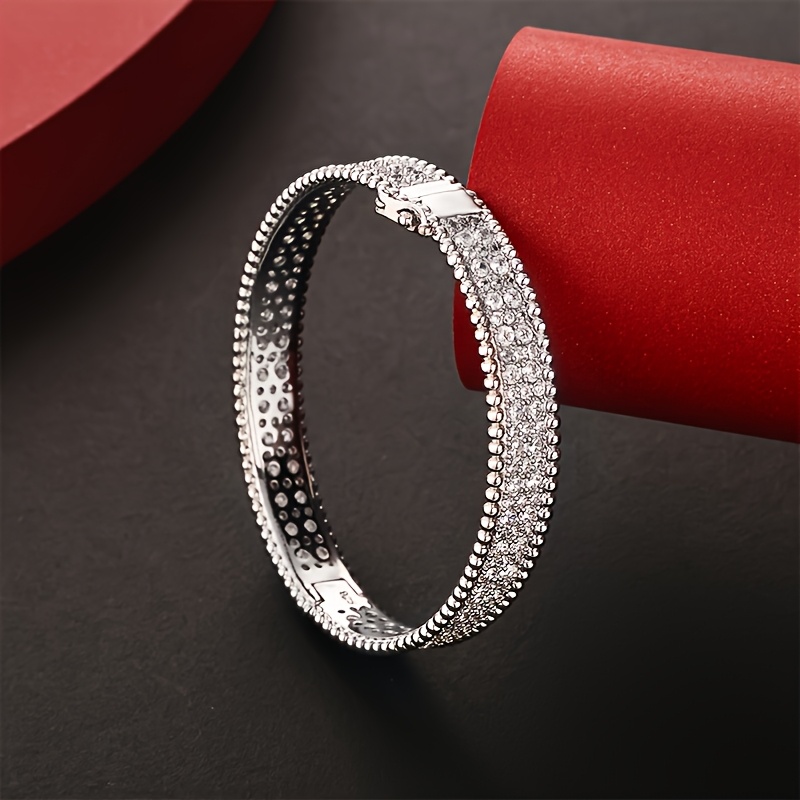 925 Silver Women's Full Synthetic Zirconia Bracelet
