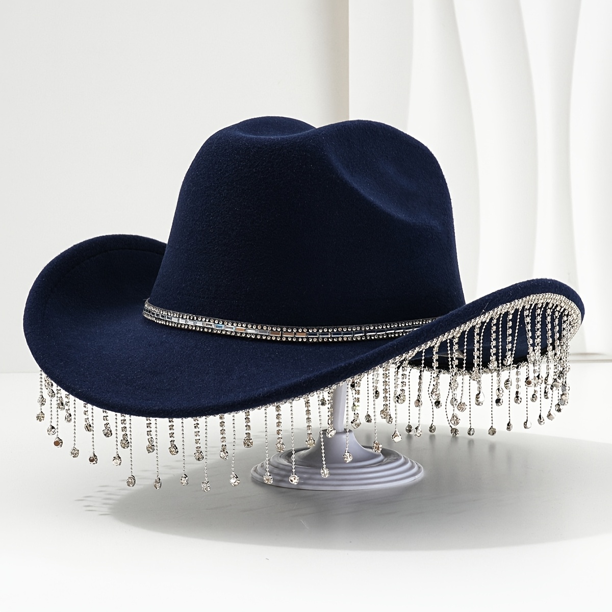 a womens hat tassels a unisex elegant western - Temu display picture 2