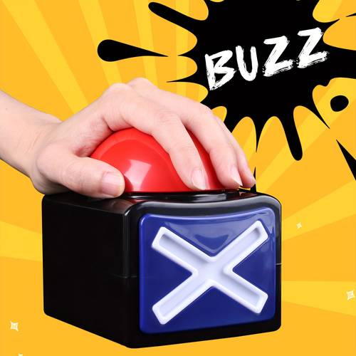 game buzzer system with light alarm sound answer for trivia quiz contests fast timing device for classroom parties durable plastic for multi user competition for christmas newyear valentine party events
