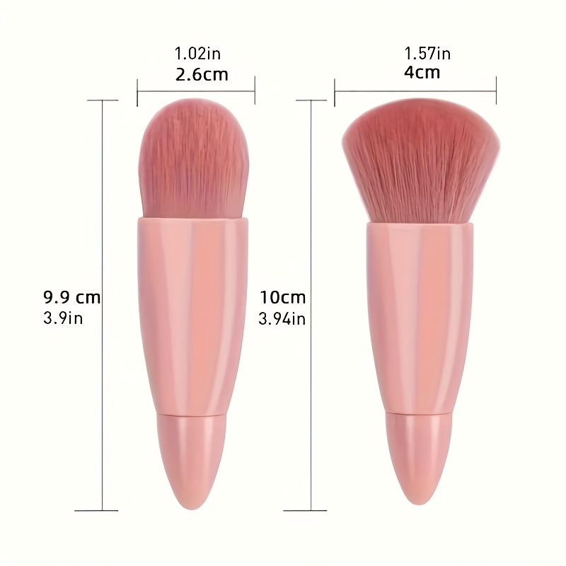 a set of five elegant makeup brush sets with mirrors mini multi function makeup brushes your necessary beauty tools foundation make up brushes eye shadow brushes powder blusher brushes travel sets gifts for friends   lovers details 7