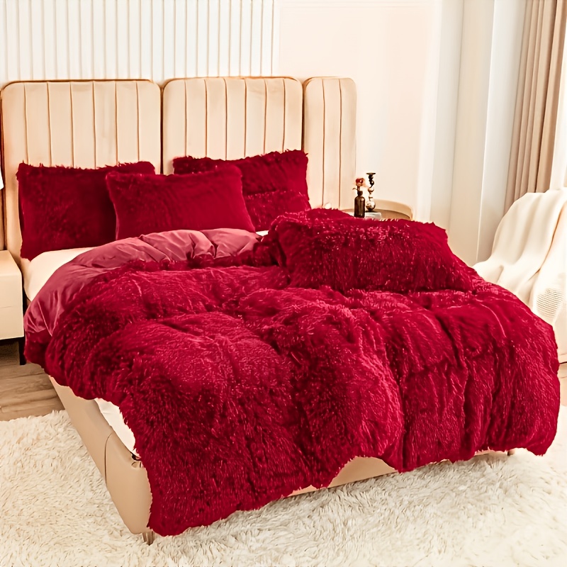 3pcs Light Luxury Solid Duvet Cover Set Large Size Thickened Bedding Three-piece Set (excluding Duvet Insert And Pillow Insert)