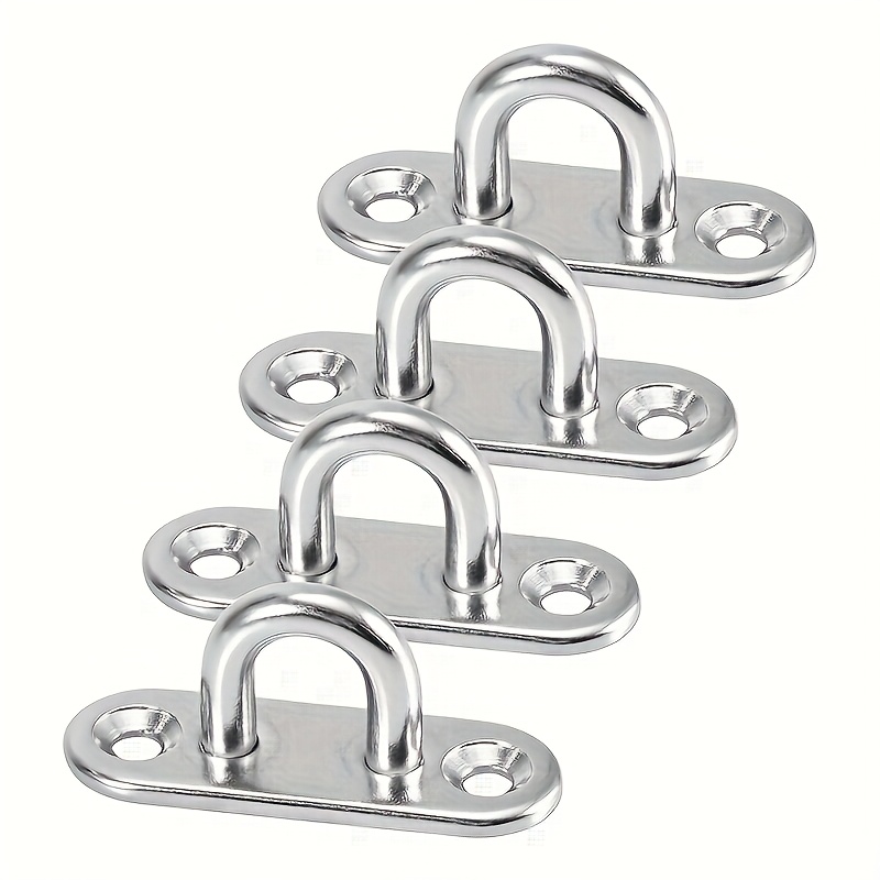 TEMU 4pcs Hook - Ship Grade Corrosion Resistant Wall Hook, Load-bearing Design, Suitable For Home Storage/bag Hanging/shop Display/outdoor Equipment,