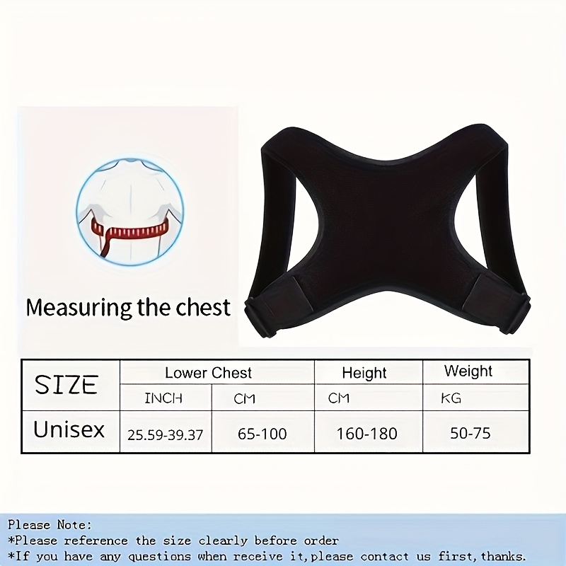 Cinturón corrector de postura ajustable - Soporte ergonómico de la columna cervical, diseño de malla transpirable, no necesita energía, tamaño único que se adapta a todos para uso diario y espalda, cinturón corrector de postura, cinturón cómodo, cinturón seguro