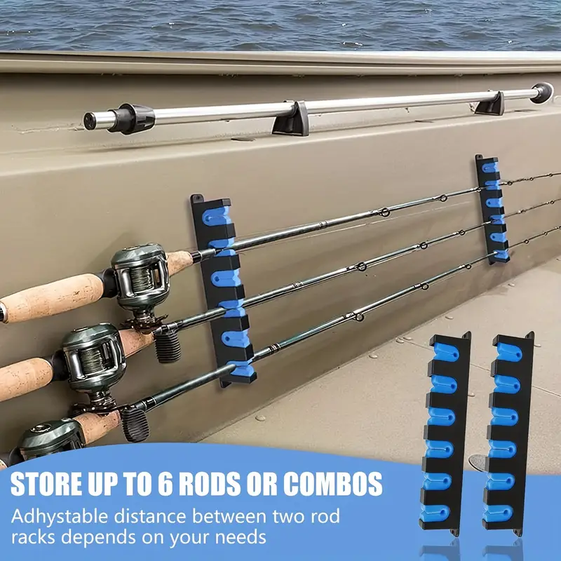 2pcs fishing rod rack fishing rod holder wall mounted - Temu 2pcs fishing rod rack fishing rod holder wall mounted - Temu