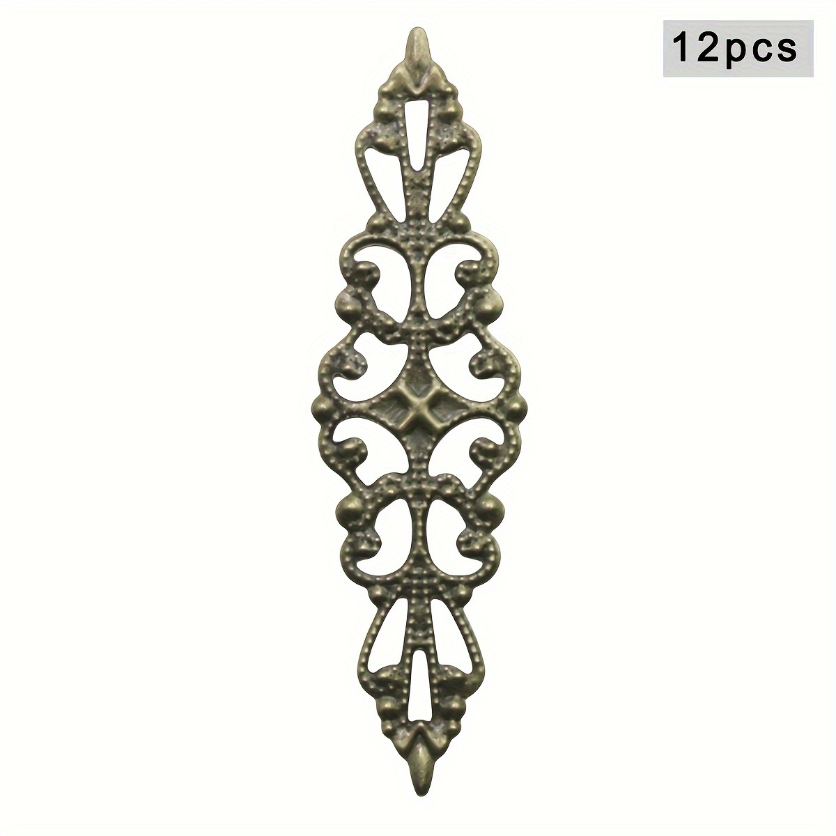 12 Hollowed-out Floral Retro Diy Corner Floral Accessories Decoration Accessories