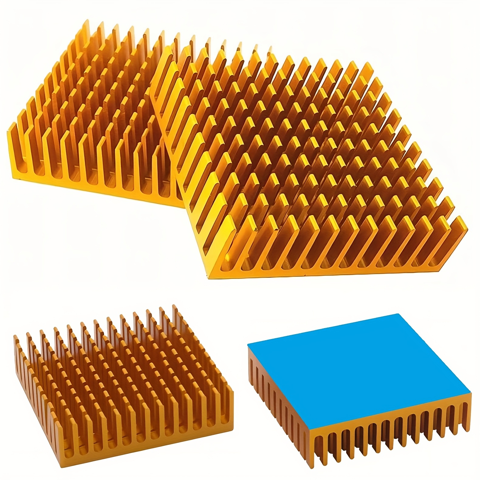 Image of Nodemcu Lua 4pcs 40mm Heatsink Thermal Tape Heatsink Kit 3d Printer Consumables 40mm X 40mm X 11mm Heat Sink Cooler Heat Sink For Cooling 3d Printer -12706 Thermoelectric Peltier