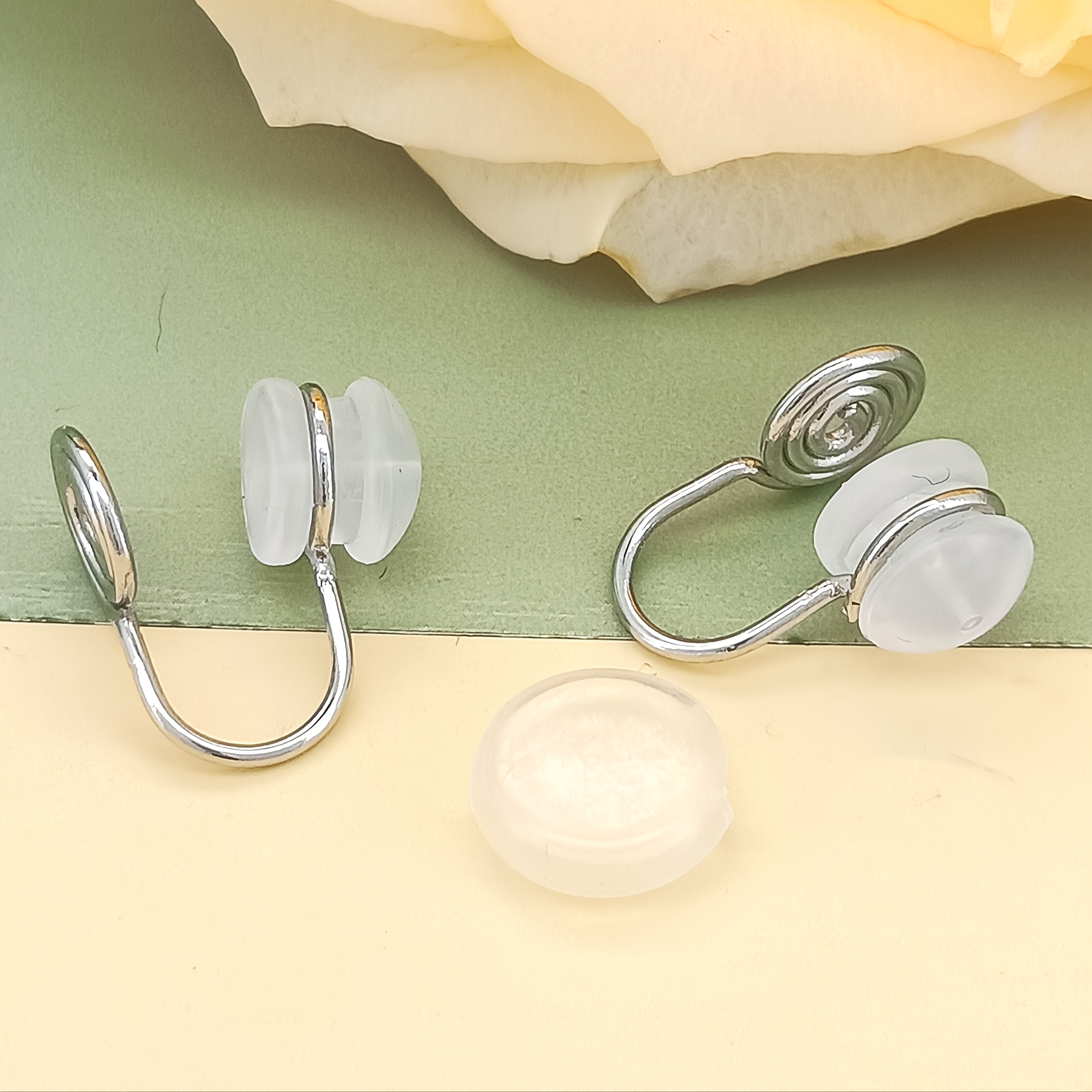 Image of Clip On Converter Kit-versatile Tool For Pierced Earrings To Clip-ons, Including Hypoallergenic Ear Clips Diy Earring Findings