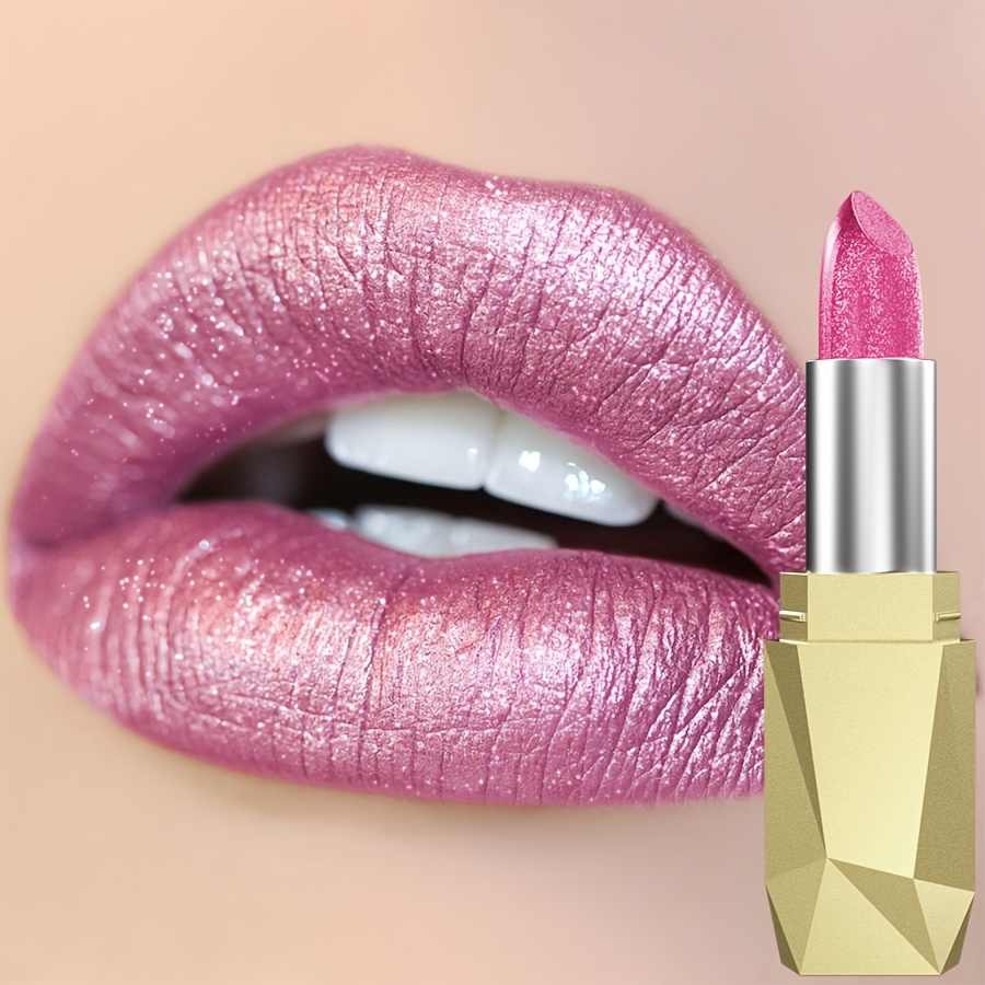 Not Greasy, Lipstick, Waterproof, Sparkly, With And