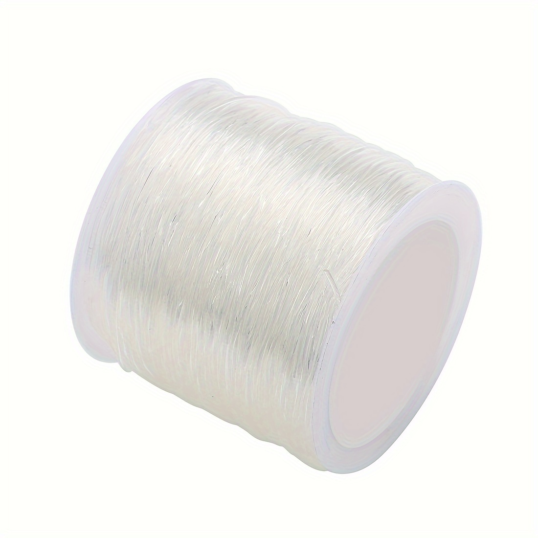 TEMU 1 Roll Roll Rubber Transparent Elastic Thread Beading Thread For Necklace Jewelry Handmade Craft Production Wide 0.5/0.6/0.7/0.8/1.0/1.2mm