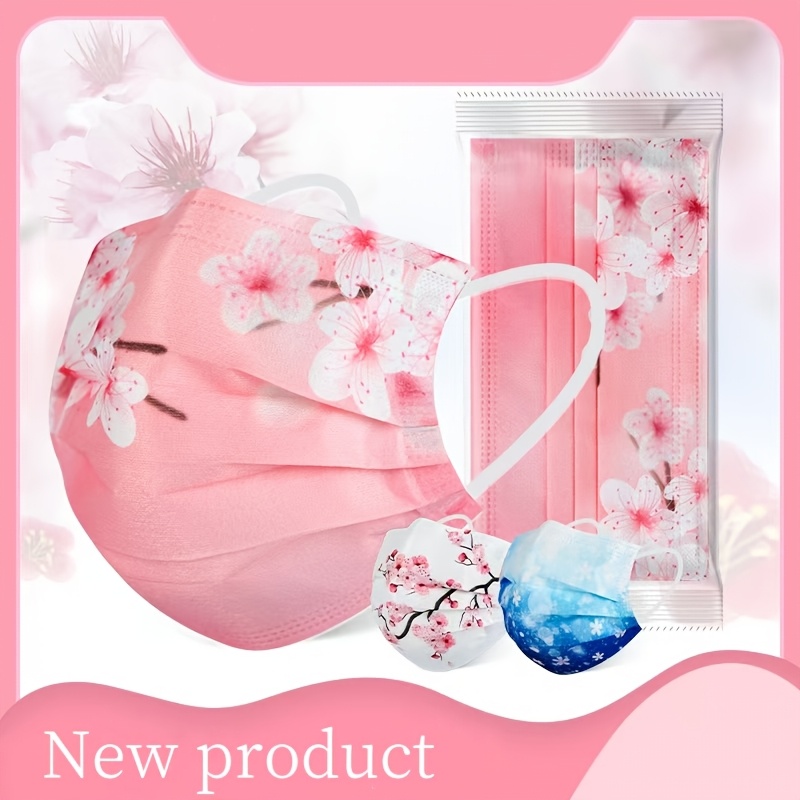 10pcs Romantic Floral and Starry Sky Print Women's Face Masks