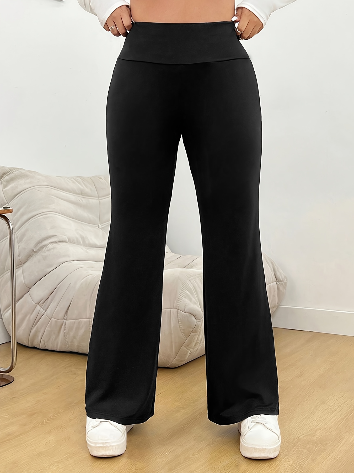 Black Wide Leg Trousers, Bell Bottoms, Casual Pants, Black high quality Maternity Pants, Plus Size Trousers, Designer Pants, Asymmetrical Pants