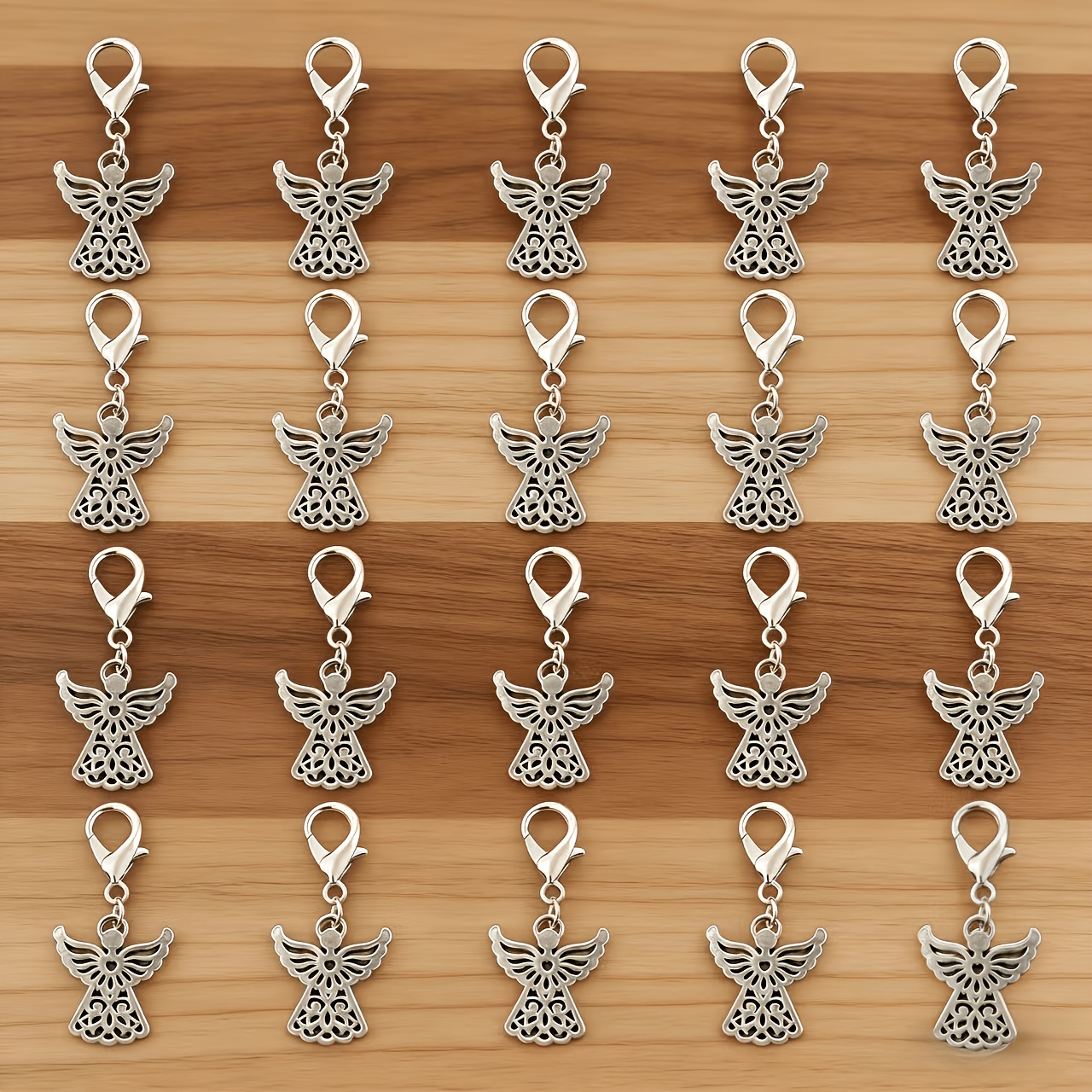 Image of 20pcs - Guardian Keychain / Baptism Party Keychain, Wedding Party Decoration Supplies, Birthday Party Gifts, Thanksgiving Gifts, Baptism Communion Guest Gifts