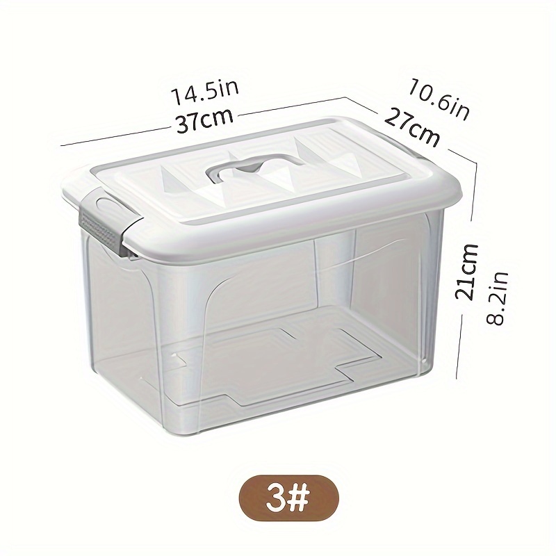 Plastic Storage Box Lid Tool Sundries Storage Basket Toys - Temu Canada