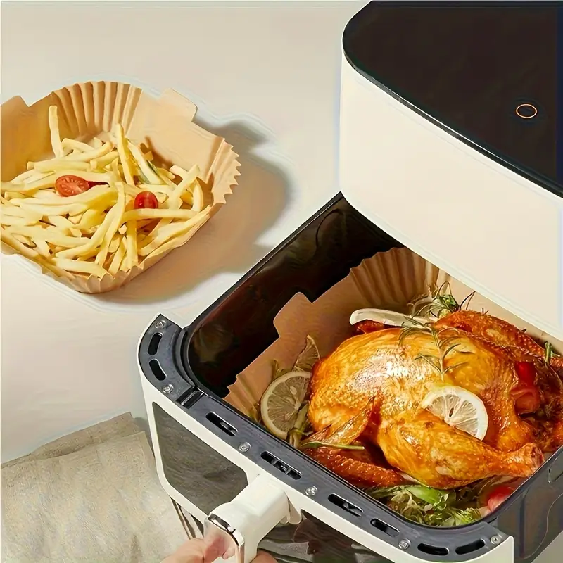 200pcs of air fryer mat non stick single layer baking paper suitable for barbecue microwave and to clean low oil healthy cooking for festivals and special occasions air fryer accessories kitchen essentials Product details 5