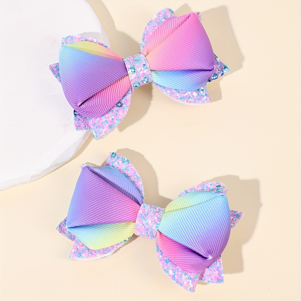 

2pcs Bow - Gradient , For &