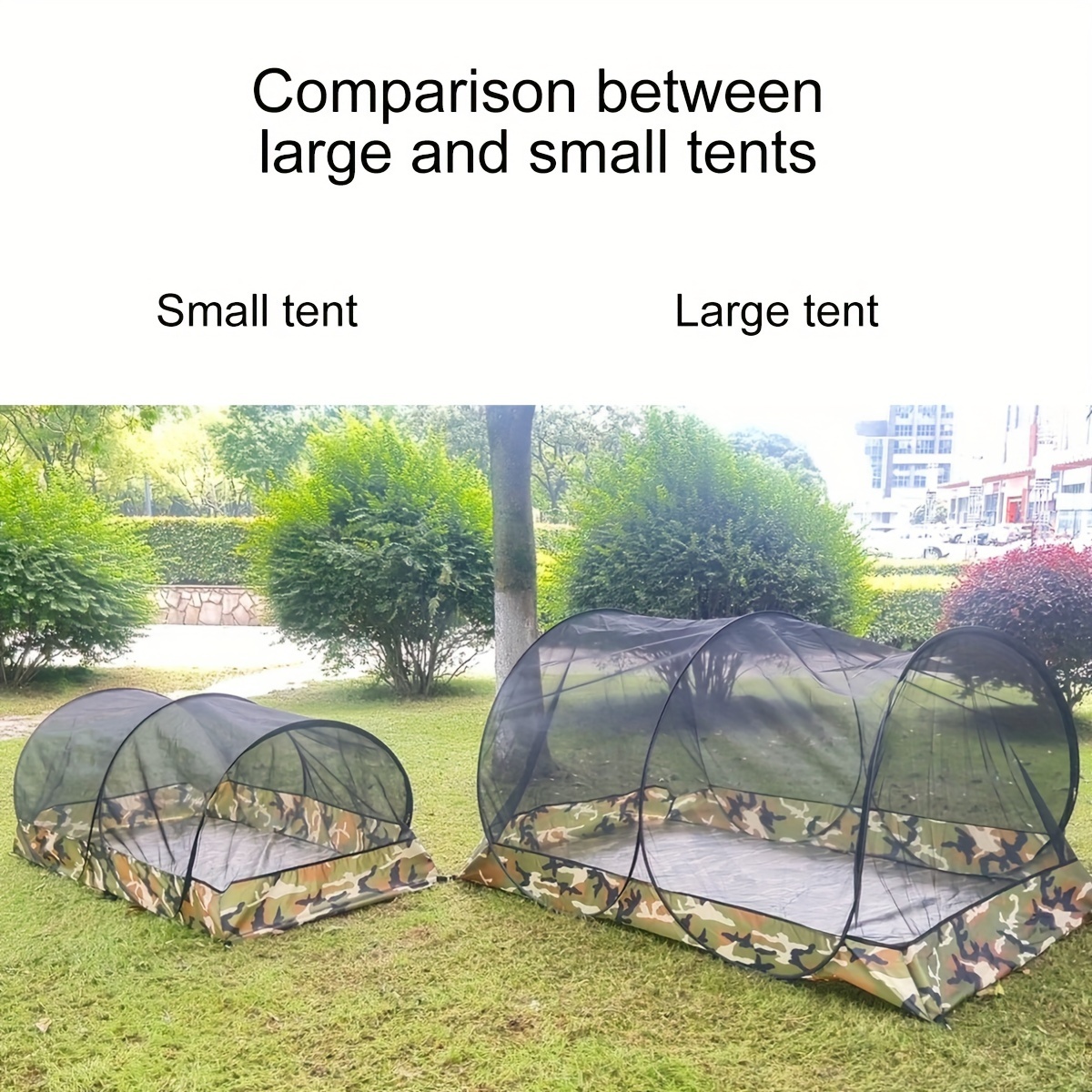 

Premium Single-person Camping Mosquito Net - Durable Polyester, Zip Closure, Summer Outdoor Protection Mosquito Net Outdoor Hammock With Mosquito Net