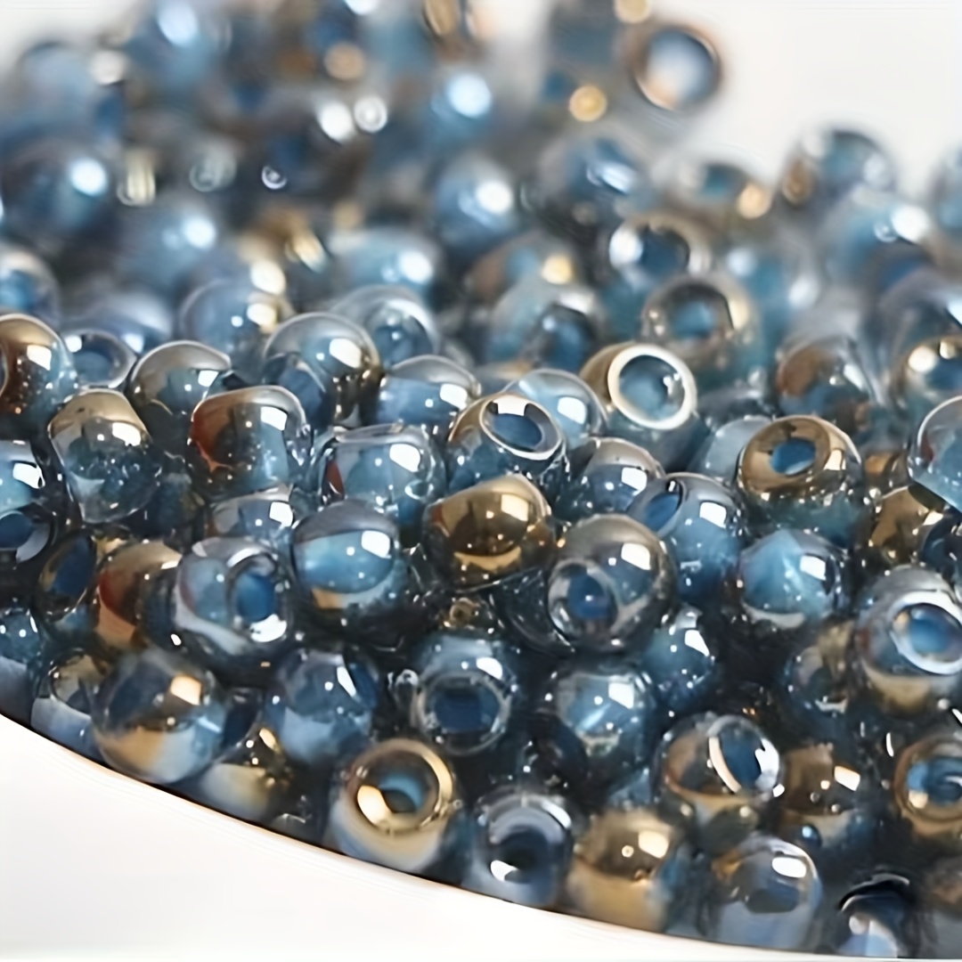 High Quality Uniform Transparent Bead Core Rainbow Glass Beads