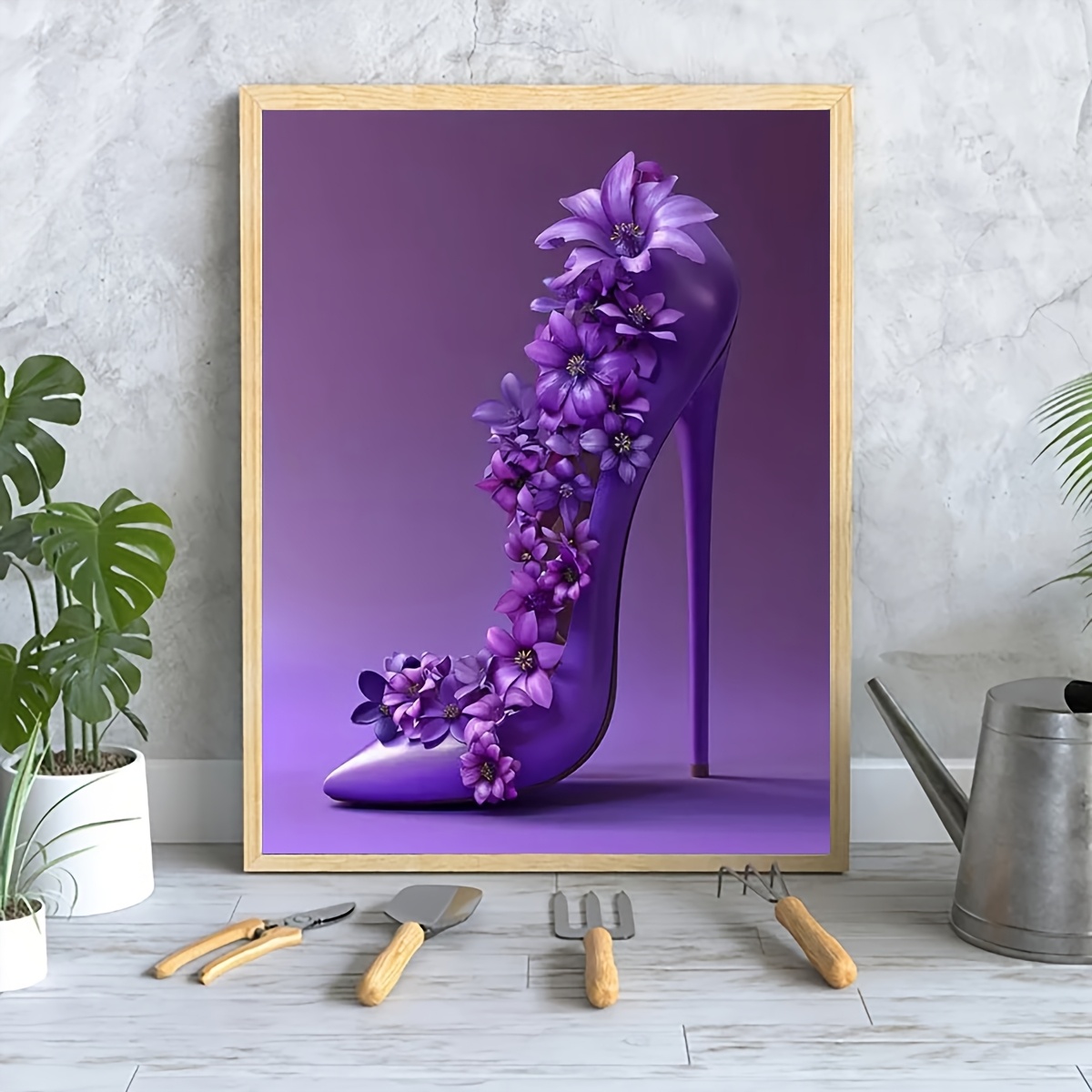 

12x16" Purple & - For , For , , Bathroom, , And , For Decor