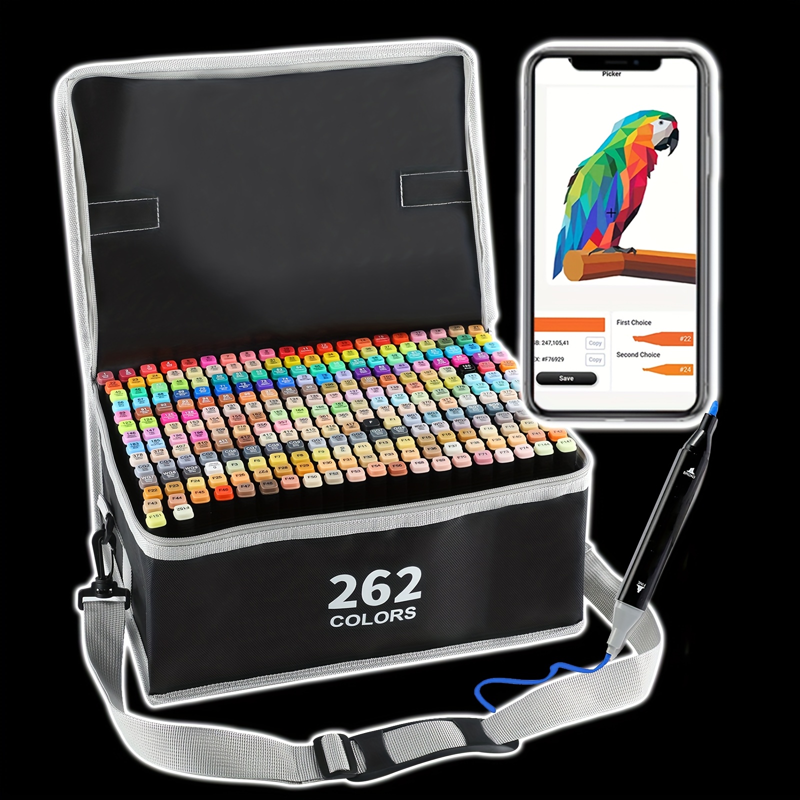 

262 Markers Free App, - Markers For Artists, Artmarkers For Painting, , Sketching And Drawing, And Tip, Giftldea.